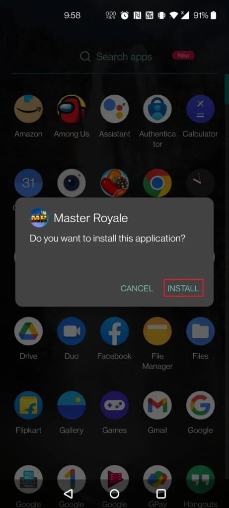 Install the Downloaded Apk